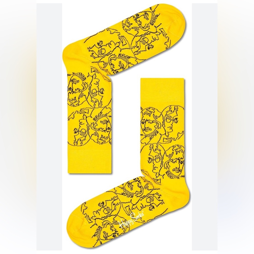 NWT The Beatles Graphic Happy Socks